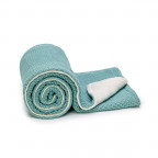 T-TOMI Gestrickte Decke WARM Mint